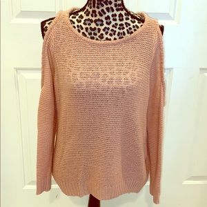 Cold shoulder sweater